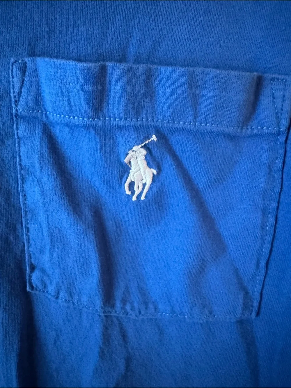 Polo by Ralph Lauren Blue Pocket Polo Shirt XL